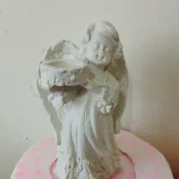 مجسمه فرشته بیس خام بصورت تک و عمده