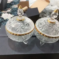 دودست استکان و قندان