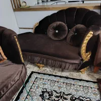 مبل قهوه ای|مبلمان خانگی و میز عسلی|سقز, |دیوار