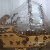 کشتی دکوری بزرگ کار دست بوده