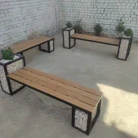 انواع نیمکت ساده،گلدان دار،گابیون دار|صندلی و نیمکت|اصفهان, قهجاورستان|دیوار