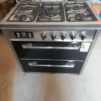 اجاق گاز طرح فر صفحه استیل  درحد نو