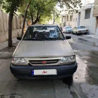 پراید  دوگانه منبع بزرگ بژ  1385 دوبرگ سند سالم