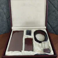 ست چرم طبیعی ۴ تکه مردانه کادویی
