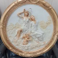 تابلو گرد نقش برجسته مدل گلد کیش