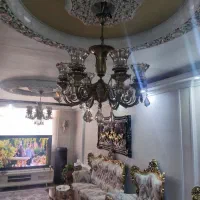 لوستر ۶شاخه تمام برنزی