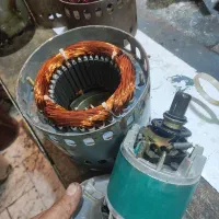 اول تعمیر بعد تعویض سیم پیچی موتور کولر نو و استوک