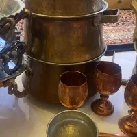ست کامل لوازم مسی قدیمی و ارزشمند|کلکسیون اشیاء عتیقه|مشهد, فرهنگ|دیوار