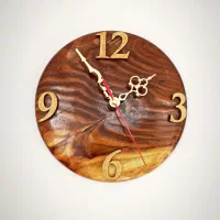 ساعت دیواری چوبی