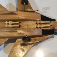 ماکت هواپیما چوبی tomcat F-14 تامکت دست‌ساز|کلکسیون و سرگرمی|شیراز, فرهنگ شهر|دیوار