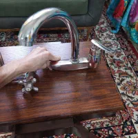 ست ۵ تیکه شیرآلات در حد نو.فارسان|لوازم سرویس بهداشتی|فارسان, |دیوار