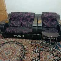 مبل شش نفره وجلومبلی ومیز|مبلمان خانگی و میز عسلی|پیر بکران, |دیوار