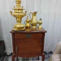 سماورذغالی با میز