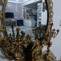 آینه شمعدان چدنی