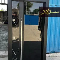 درب ضدسرقت سکوریت کرکره برقی، نرده شیشه ای کد M212