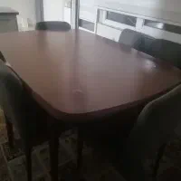 میزغذاخوری شش نفره چوب راش