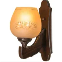 لوستر چوبی هشت شاخه به همراه دیوار کوب|لوستر و چراغ آویز|ورامین, ورامین|دیوار