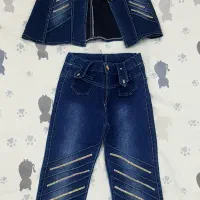 ست جلیقه وشلوار لی اصل..دودست سایز ۶و۵ تازه|لباس|مریوان, |دیوار