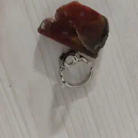 انگشتر نقره در حد نو همراه با عقیق