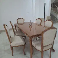 سرویس غذاخوری مدل بریتان|میز و صندلی غذاخوری|بانه, |دیوار