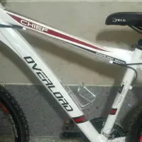 دوچرخه بزرگسال over lord مدل chif سفید سالم و تمیز