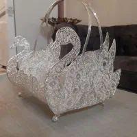 جا قاشق جا چنگالی طرح قو(برنجی)