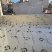 اوستا سنگ نما کاشی خورده کاری کاشی چسبی انجام میدم