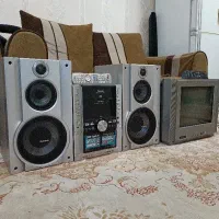 ضبط باند پاناسونیک و تلویزیون ۱۴اینچ سامسونگ