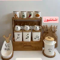 پاسماوری جهیزیه/بانکه روغن/پک کامل/استندچوبی/|ظروف سرو و پذیرایی|تهران, شهرک ولیعصر شمالی|دیوار