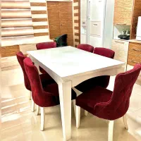 میز ناهار خوری ۶ نفره همراه با صندلی