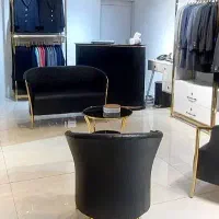 مبل چرم و استیل