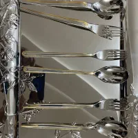 قاشق و چنگال 24 نفره اصل اروپایی|ظروف سرو و پذیرایی|تبریز, |دیوار