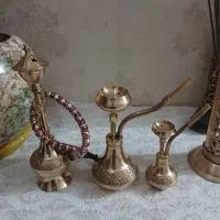 قلیان سماور برنجی برنزی برنزظروف آشپزخانه کلکسیون