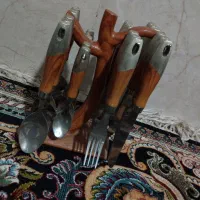 سرویس قاشق و چنگال چوبی