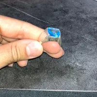 انگشتر نقره توپاز سوییسی اصلی
