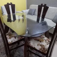 میز ناهار خوری  چهار نفره کارکرده