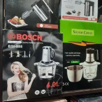 خردکن ۴لیتری بوش با ۴ تیغ طلایی غذاساز همزن جدید