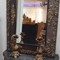 آینه و کنسول چوبی