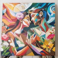 تابلو دکوراتیو پینترستی|تابلو، نقاشی، عکس|تهران, والفجر (افسریه)|دیوار