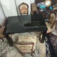 میزغذاخوری ۴نفره چوبی درحدنو|میز و صندلی غذاخوری|قم, وادی السلام|دیوار