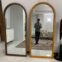 آینه قدی چوبی هلالی سایز بزرگ 81×181 مدل شکوفه ۸۷۶|آینه|تهران, نیروی هوایی (پیروزی)|دیوار