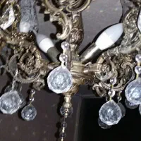 لوستر برنزی|لوستر و چراغ آویز|تبریز, |دیوار