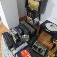 رادیو ضبط کاست گرام ویدیوvhs لب تاپ تلویزیون قدیمی