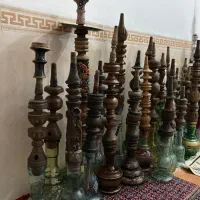 سلام وقت بخیر تعداد 32عدد قلیان همه از چوب گردو مو|صنایع دستی و سایر لوازم تزئینی|بانه, |دیوار