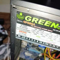 پاور گرین 380 وات به همراه کارت گرافیک gt1030