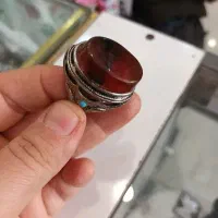 انگشتر بانگین عقیق درشت