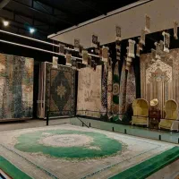 فرش ورساچ طرح1500شانه/سنگین وزن کد4030 کرم