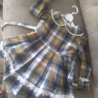 پیراهن پاییزی وشومیز وشلوار دخترونه تا۵سال