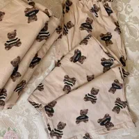 شلوار راحتی نخی فاق بلند