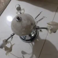 لوستر سه شاخه استیل